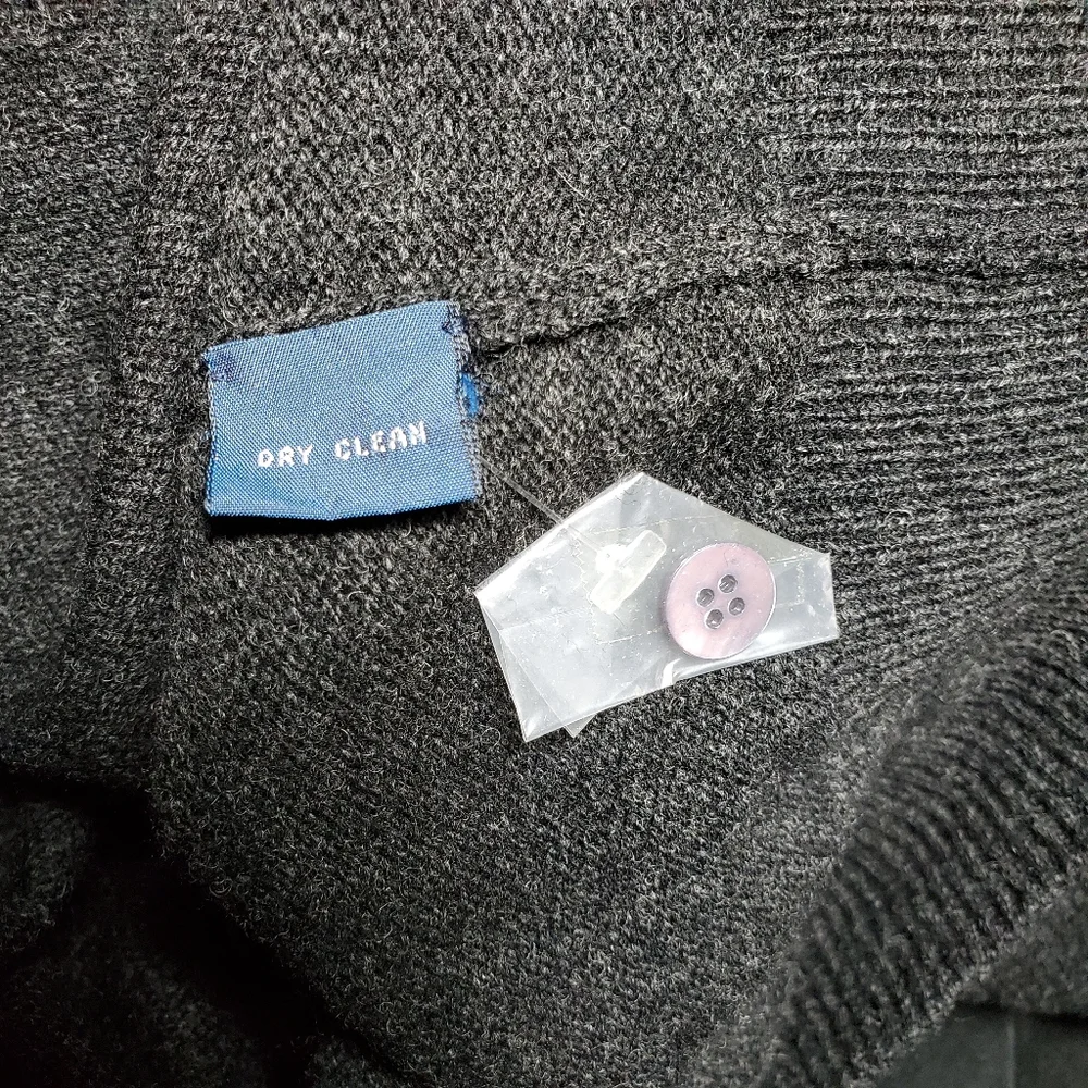 POLO By Ralph Lauren 100% Lamb Wool Gray Pullover Size XL